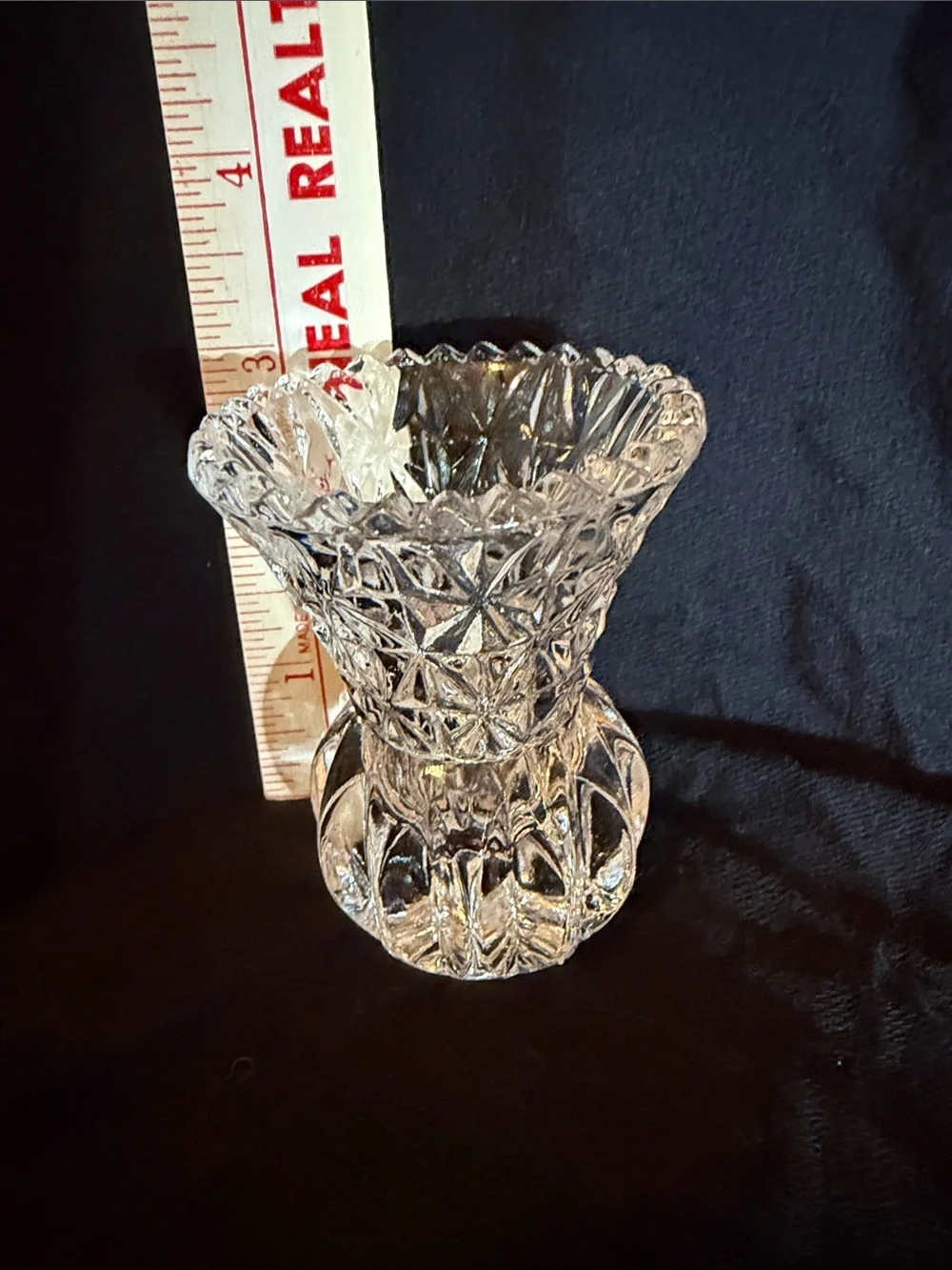 Princess house crystal tooth pick holder bud vase